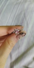 Anillo ajustable con apertura de anillos de Color dorado para mujer, con diseño de garra de gato y pata de oso, boda romántica, cristal Rosa CZ, regalos de amor, joyería