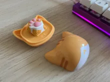 Cat-Paws-Pad Mechanical-Keyboard Keycaps Mx-Switches Artisan Cherry Kitty Paw Silicone