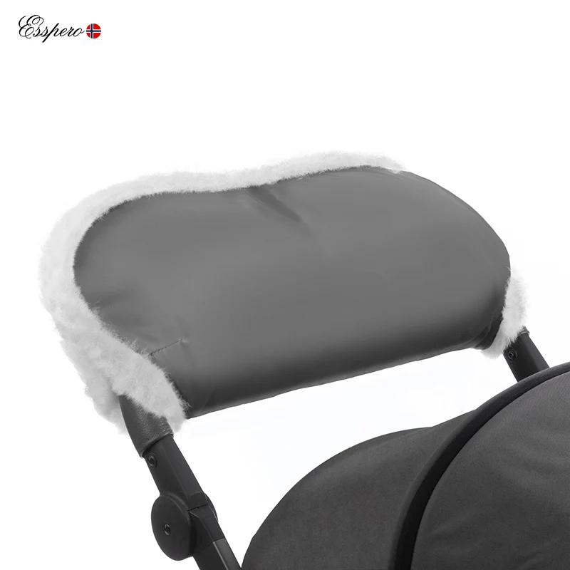 Coupling for hands on stroller Esspero Soft Fur stroller accessories warm winter hand gloves waterproof for all types of strollers mittens Coupling for hands on stroller Esspero Soft Fur stroller accessories warm winter hand gloves waterproof for all types of strollers mittens