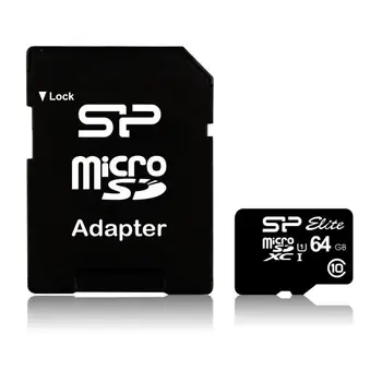 

Silicon Power Ellite flash memory 64 GB MicroSDXC class 10 UHS-I