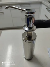 Liquid-Soap-Dispenser Bottle Sink Pump Stainless-Steel Complete Kitchen Counter Deck