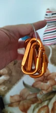 Clip-Set Carabiner Keychain Cable-Wire-Ring Hanging-Hook Climbing-Equipment D-Ring Lixada