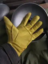 QIANGLEAF-guantes de protección para hombre, de cuero de vaca, amarillo, ultrafinos, de seguridad, para el trabajo, venta al por mayor, 527NP, Envío Gratis