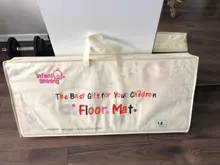 Estera de juego infantil brillante para bebés, 200cm x 180cm x 1cm, almohadilla plegable para gatear, XPE, para el hogar, exteriores, juego de rompecabezas impermeable