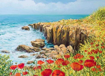 

Stands on the cork of the coast of Normandy 40x29 cm (4 PCs)