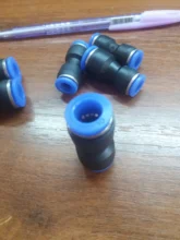 Accesorios Neumáticos conector de plástico PU, tubo de manguera de aire y agua, empuje hacia dentro, conexión rápida de Gas recta, 4mm, 6mm, 8mm, 10mm