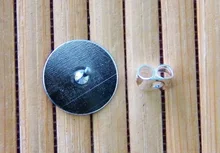 100 unids/lote 4-10mm bronce rodio KC Metal dorado blanco Post pendientes Base pines con pendiente macho oreja para piezas de joyería