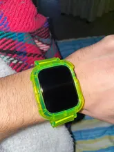 Correa de silicona transparente para Apple Watch Series Se 6 5 4 3 2, banda de 40mm 44mm para Iwatch Se 5 4 3, Correa impermeable de 38mm 42mm