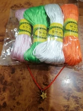 Cordón de nailon de 20 metros y 2MM, hilo de cuerda suave de satén chino, macramé, lazo, pulsera trenzada, borlas, hilo para ABALORIOS