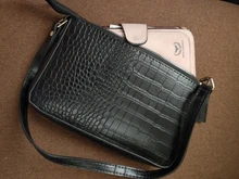 Bolsas de mensajero de hombro con patrón de cocodrilo Retro para mujer, bolsos de mano Vintage, bandoleras lisas informales, bolso cruzado