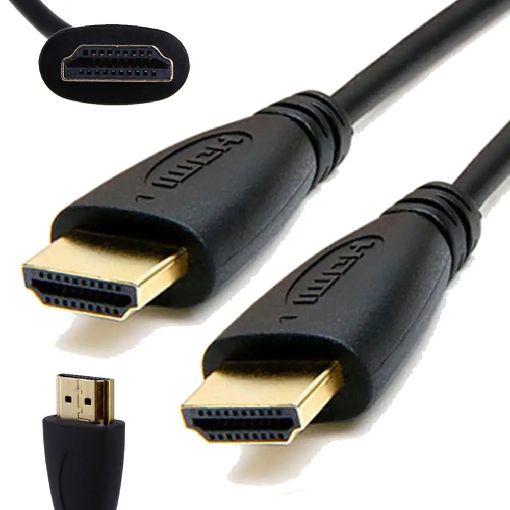 Cable HDMI de Varios Tamaños Macho Macho Oro Full Hd para Hdtv Ps4 Ps3