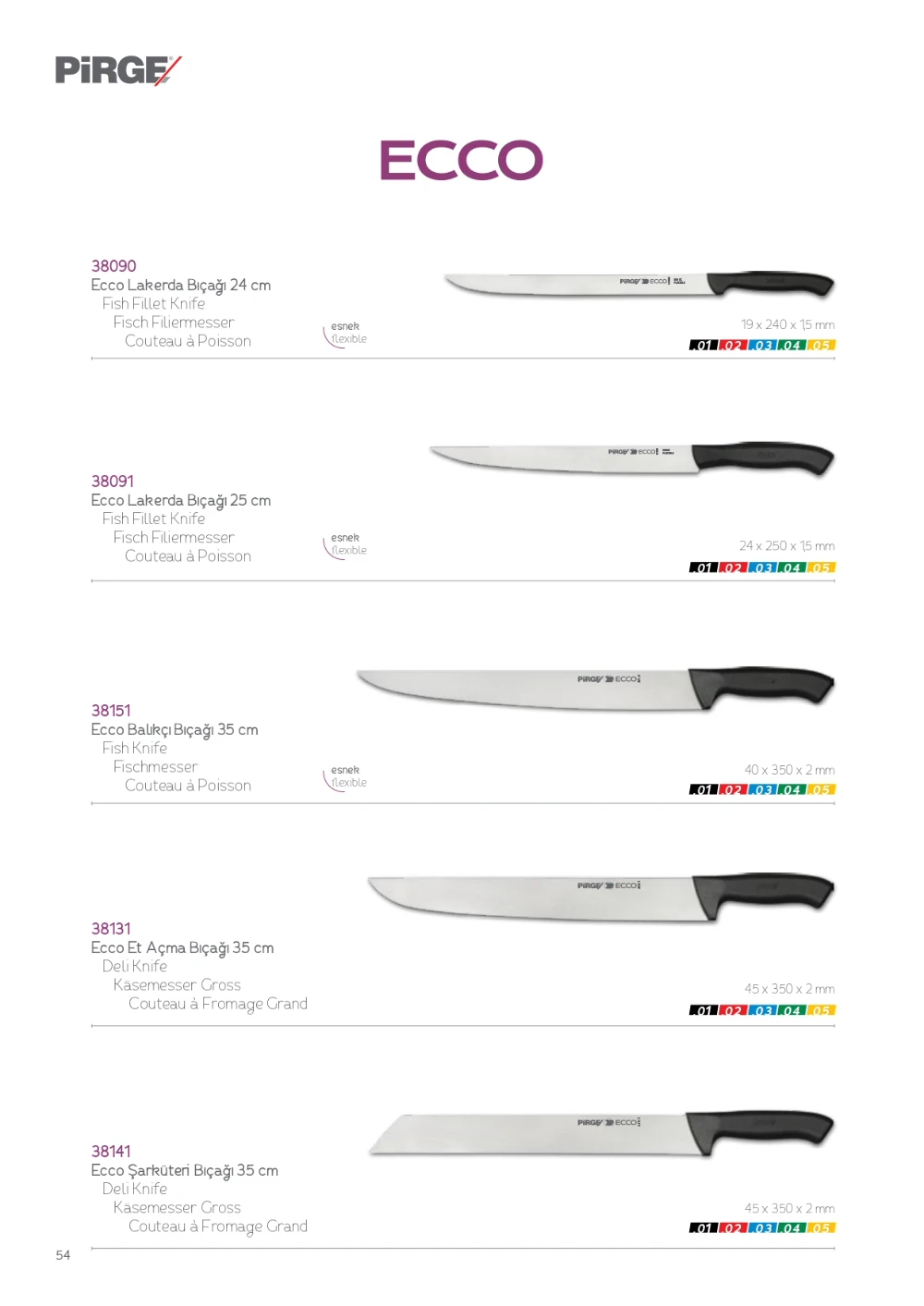 Pirge,ecco Onion Knife Set Professional Household Knives, Kitchen