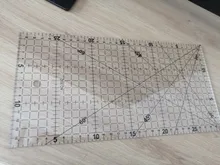 Regla transparente de dibujo, 1 unidad de 30x15cm, regla alineada con Patchwork acrílico, suministros de medición para costura de oficina y escuela