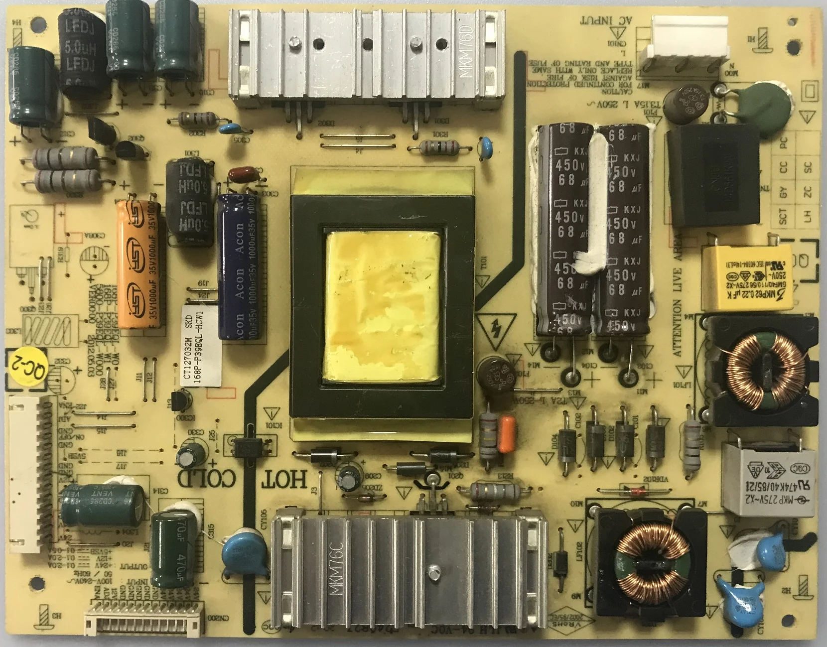 Запчасти для телевизора блок питания Power Supply Board Supra STV-LC39660FL 168P-P39EQL-HCW1 | Электроника