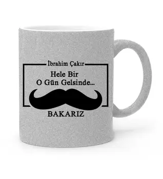 

Personalized Fathers Day Themed Silver Lurex Mug Cup 31-459