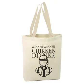 

Angemiel Bag Pubg Chicken Dinner Shopping Beach Tote Bag