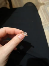 Anillo de compromiso de Zirconia cúbica para mujer, sortija de boda de 1 quilate, 6 garras, Color blanco/oro rosa, joyería para mujer DFR014