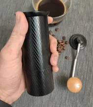 XEOLEO-molinillo de Café Manual de aluminio, 50MM, amoladora de rebaba de acero inoxidable, máquina café cónica