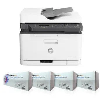 

Pluscopy HP Color Laser MFP 178NW Scanner + Copier + Wi-Fi Color Laser Printer 4 ZB96A Laser Printer unlimited Chipli