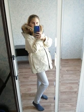 Winter Jacket Coat Parkas Fitaylor Zipper-Down Natural Women Outerwear Snow Warm Thick