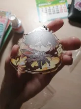 LLavero de Anime Genshin Impact Venti Hutao Zhongli Diluc Xiao Man para mujer, accesorios, bolso colgante, regalos del anillo