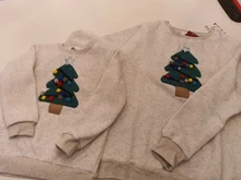 Suéteres de Navidad para la familia, sudaderas con capucha de Navidad, pijamas cálidos de Santa Claus, bordado de alce, regalo para niños y adultos, 19 colores, 2021