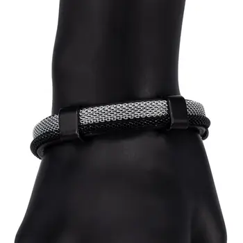 

Leather bracelet otokodesign 55980 (silver, magnetic lock, genuine leather)