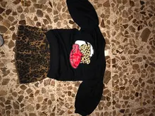 Oso líder chica vestido de invierno vestido de niña de dibujos animados patrón de leopardo niños ropa de manga larga princesa Vestidos de fiesta Vestidos