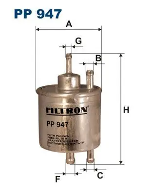 Фильтр топливный MB W168 1.4-2.0 97/Vaneo 1.6/1.9 02 FILTRON PP