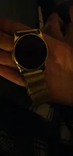 Relojes magnéticos de acero inoxidable para mujer, pulsera electrónica minimalista con correa de malla, color oro rosa, 2020