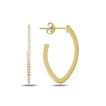 

KUTAYDAN Zircon Earrings 925 Sterling Silver