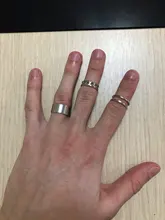 Conjunto de anillos circulares Punk para mujer, Hiphop/Rock, accesorios de dedo con índice de apertura, hebilla, anillo de cola de junta, joyería