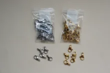 30 unids/lote de acero inoxidable chapado en oro broche de langosta garra cierres para collar de pulsera cadena de fabricación de la joyería Diy resultados suministros