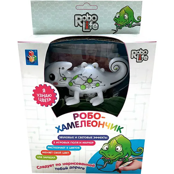 Робот 1Toy "Робо-хамелеончик", звуковые эффекты