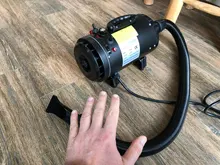 2600w profesional secadores para perros mascotas secador de pelo gato ajustable aseo soplador de aire de temperatura ajustable Con 3 boquillas