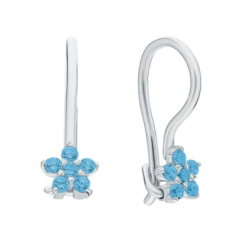 

Silver earrings with cubic zirconia sunlight sample 925 test