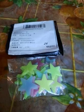 Decal Wallpaper Decorative 3d-Stars Luminous Fluorescent Glow-In-Dark 50pcs Plastic