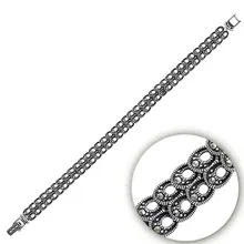 Серебряный 925 пробы Браслет из марказита