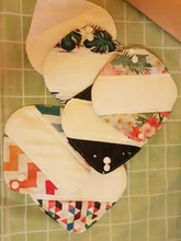 LECY ECO LIFE-bragas de bambú para higiene femenina, paño Menstrual impermeable reutilizable, 17x17cm