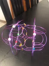 Juguete de descompresión de Mandala para niños, cesta de flores, aro mágico de acero suave Variable