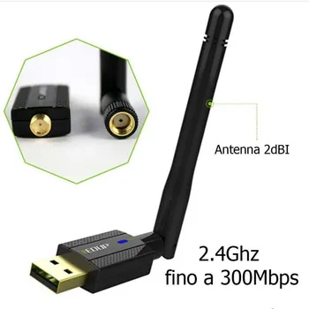 

Stick USB wireless adapter Antenna signal receiver WIFI dongle 300Mbps