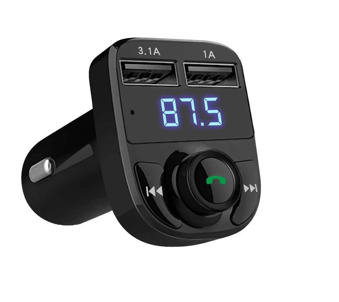 Новое автомобильное зарядное устройство CarX8 fm передатчик Bluetooth Usb|Автоматизация