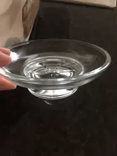 Jabonera de vidrio transparente, accesorio de baño, plato de jabón de baño, plato de vidrio mate, envío gratis, YT-7101