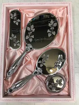 

Daisy Mirror Comb Set Gray Handle-2