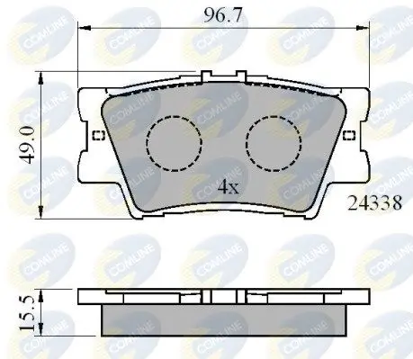 Колодки тормозные дисковые COMLINE CBP01581