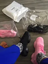 Calcetines para Zapatillas De malla para Mujer, Zapatos transpirables con plataforma y punta redonda, planos y deportivos para verano