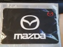 Alfombrilla antideslizante con logotipo de coche, soporte de teléfono antideslizante para Mazda 2, Mazda 3, MS, Mazda 6, CX-5, CX3, CX5, Artzma 6, estilismo de coche