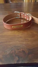 Collar personalizado de piel auténtica para identificación de perro, Collar pequeño mediano para perros gato, nombre de mascota personalizado y número de teléfono grabado gratis