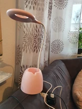 Pen-Holder Desk-Lamp Book Read-Light Dimming Bedside Home-Decor Pink Eye-Protect Touch