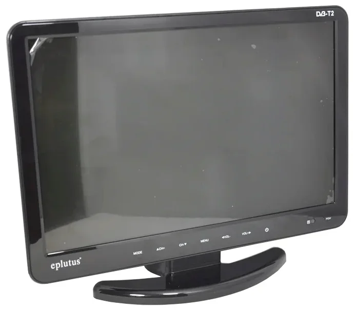 Автомобильный телевизор Eplutus EP-1608T c DVD работает в формате цифрового вещания DVB-T2 Встроенный АКБ, 16 дюймов 1920*1080